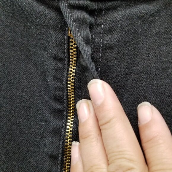 Levi's Jeans Womens 14 Black 512 Slim Fit Tapered Vintage Stretch Denim - Picture 3 of 14